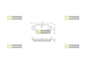 STARLINE BD S252P stabdžių trinkelių rinkinys, diskinis stabdys 
 Techninės priežiūros dalys -> Papildomas remontas
1130120, 1207104, C2S17362