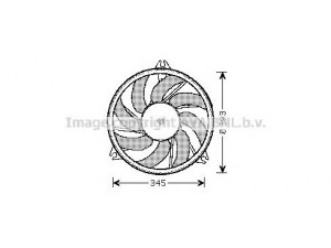 AVA QUALITY COOLING PE7527 ventiliatorius, radiatoriaus