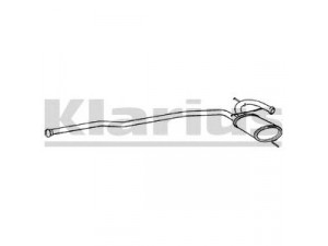 KLARIUS 250283 vidurinis duslintuvas 
 Išmetimo sistema -> Duslintuvas
7700815597