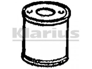 KLARIUS PG34X vidurinis duslintuvas 
 Išmetimo sistema -> Duslintuvas
172055, 172055