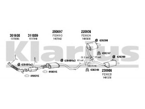 KLARIUS 361839E išmetimo sistema 
 Išmetimo sistema -> Išmetimo sistema, visa