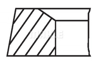 MAHLE ORIGINAL 503 08 N0 stūmoklio žiedų komplektas 
 Variklis -> Cilindrai/stūmokliai