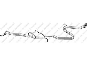 BOSAL 287-893 vidurinis duslintuvas 
 Išmetimo sistema -> Duslintuvas
17420-11060, 17420-11061