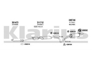 KLARIUS 330870E išmetimo sistema 
 Išmetimo sistema -> Išmetimo sistema, visa