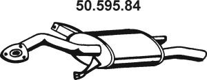 EBERSPÄCHER 50.595.84 galinis duslintuvas 
 Išmetimo sistema -> Duslintuvas
MB957279