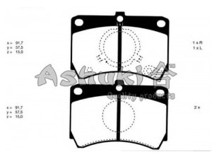 ASHUKI M044-01 stabdžių trinkelių rinkinys, diskinis stabdys 
 Techninės priežiūros dalys -> Papildomas remontas
0 986 460 390/BOSCH, 168419/VALEO