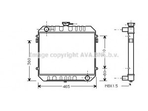 AVA QUALITY COOLING OL2027 radiatorius, variklio aušinimas 
 Aušinimo sistema -> Radiatorius/alyvos aušintuvas -> Radiatorius/dalys
1302121, 09281798