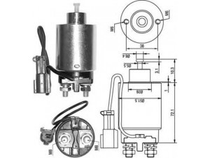 MAGNETI MARELLI 940113050286 solenoidinis jungiklis, starteris
M1T72281