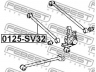 FEBEST 0125-SV32 vikšro valdymo svirtis 
 Ašies montavimas/vairavimo mechanizmas/ratai -> Valdymo svirtis/pasukamosios svirties sujungimas -> Vairo trauklės (valdymo svirtis, išilginis balansyras, diago
48710-32040