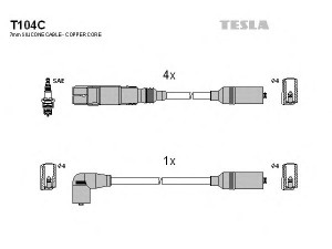 TESLA T104C uždegimo laido komplektas 
 Kibirkšties / kaitinamasis uždegimas -> Uždegimo laidai/jungtys