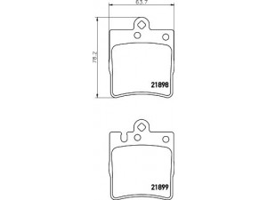 HELLA 8DB 355 008-451 stabdžių trinkelių rinkinys, diskinis stabdys 
 Techninės priežiūros dalys -> Papildomas remontas
0024205220, 0034202820, 0034205220