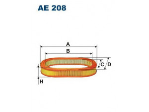 FILTRON AE208 oro filtras 
 Techninės priežiūros dalys -> Techninės priežiūros intervalai
IIM316, 1444J6, 1444N9, 6110463