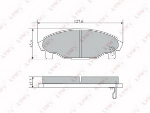 LYNXauto BD-2402 stabdžių trinkelių rinkinys, diskinis stabdys 
 Techninės priežiūros dalys -> Papildomas remontas
00491-87727, 00491-87727-000, 04491-87724