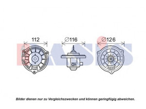 AKS DASIS 518094N elektrovariklis, vidinis pūtiklis 
 Šildymas / vėdinimas -> Orpūtė/dalys
979083A000