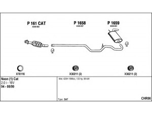 FENNO CHR06 išmetimo sistema 
 Išmetimo sistema -> Išmetimo sistema, visa