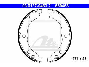 ATE 03.0137-0463.2 stabdžių trinkelių komplektas, stovėjimo stabdis