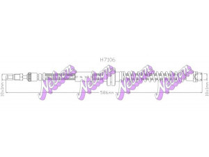 Brovex-Nelson H7106 stabdžių žarnelė 
 Stabdžių sistema -> Stabdžių žarnelės
2H0611701