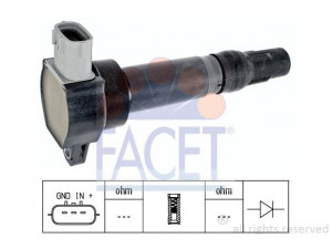 FACET 9.6405 ritė, uždegimas 
 Kibirkšties / kaitinamasis uždegimas -> Uždegimo ritė
16 075 767 80, MN-195805, 16 075 767 80