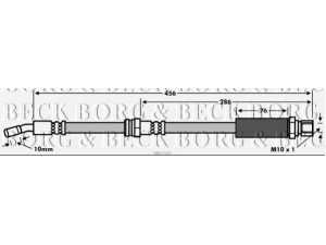 BORG & BECK BBH7549 stabdžių žarnelė 
 Stabdžių sistema -> Stabdžių žarnelės
96397207