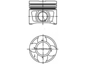 KOLBENSCHMIDT 40356600 stūmoklis 
 Variklis -> Cilindrai/stūmokliai
03G 107 065