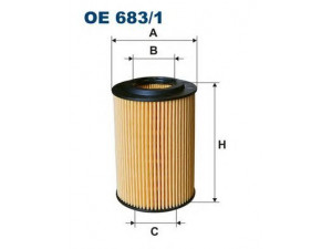 FILTRON OE683/1 alyvos filtras 
 Techninės priežiūros dalys -> Techninės priežiūros intervalai
15430RSRE01