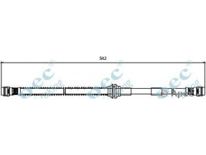 APEC braking HOS3897 stabdžių žarnelė 
 Stabdžių sistema -> Stabdžių žarnelės
7P6611701, 7L0611701A
