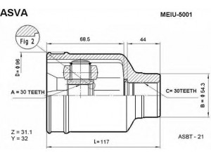 ASVA MEIU-5001 jungčių komplektas, kardaninis velenas 
 Ratų pavara -> Sujungimai/komplektas
1683603372, 1683702272, 1683603172