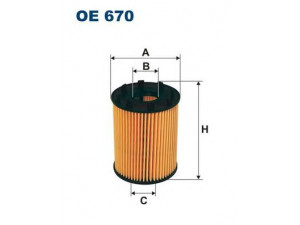 FILTRON OE670 alyvos filtras 
 Techninės priežiūros dalys -> Techninės priežiūros intervalai
71765460, 73500049, 1565248, 5650342