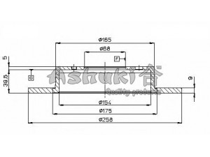 ASHUKI N014-55 stabdžių diskas 
 Dviratė transporto priemonės -> Stabdžių sistema -> Stabdžių diskai / priedai
0 986 478 284/BOSCH, 08.5443.60/BREMBO