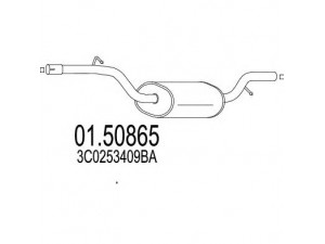MTS 01.50865 vidurinis duslintuvas 
 Išmetimo sistema -> Duslintuvas
3C0253409BA