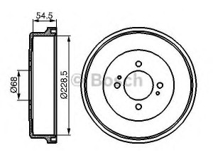 BOSCH 0 986 477 074 stabdžių būgnas 
 Stabdžių sistema -> Būgninis stabdys -> Stabdžių būgnas
43206 70A10