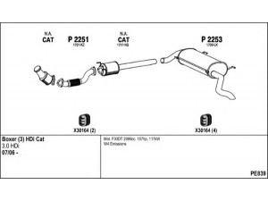 FENNO PE839 išmetimo sistema 
 Išmetimo sistema -> Išmetimo sistema, visa