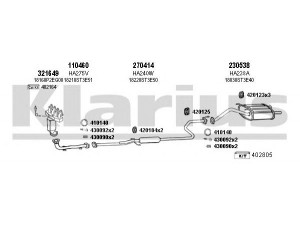 KLARIUS 420197E išmetimo sistema 
 Išmetimo sistema -> Išmetimo sistema, visa