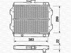 MAGNETI MARELLI 350213367000 radiatorius, variklio aušinimas 
 Aušinimo sistema -> Radiatorius/alyvos aušintuvas -> Radiatorius/dalys
1770080000, 1770080001, 17700A8001