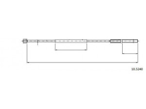 CABOR 10.5240 trosas, stovėjimo stabdys
SPB101410, SPB101410