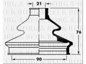 BORG & BECK BCB6062 gofruotoji membrana, kardaninis velenas 
 Ratų pavara -> Gofruotoji membrana
4E0598203A, 4E0598203A, 4E0 598 203 A