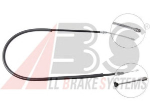 A.B.S. K11146 trosas, stovėjimo stabdys 
 Stabdžių sistema -> Valdymo svirtys/trosai
7700 754 882