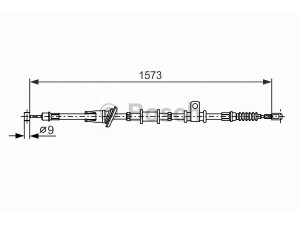 BOSCH 1 987 482 399 trosas, stovėjimo stabdys 
 Stabdžių sistema -> Valdymo svirtys/trosai
MR475555