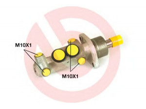BREMBO M 24 005 pagrindinis cilindras, stabdžiai 
 Stabdžių sistema -> Pagrindinis stabdžių cilindras
7200918, 7200919, 95VW2140AA, 95VW2140BA