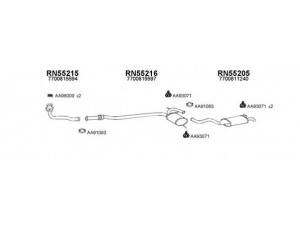 VENEPORTE 550039 išmetimo sistema 
 Išmetimo sistema -> Išmetimo sistema, visa