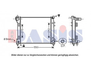 AKS DASIS 300017N radiatorius, variklio aušinimas 
 Aušinimo sistema -> Radiatorius/alyvos aušintuvas -> Radiatorius/dalys
51837884, 51934681