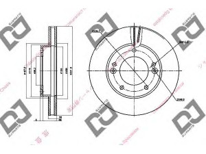 DJ PARTS BD1375 stabdžių diskas 
 Dviratė transporto priemonės -> Stabdžių sistema -> Stabdžių diskai / priedai
51712-3E000, 51712-3E300, 517123E000