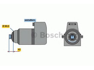 BOSCH 0 001 614 001 starteris