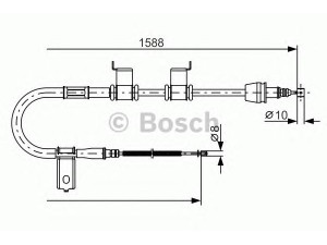 BOSCH 1 987 482 358 trosas, stovėjimo stabdys 
 Stabdžių sistema -> Valdymo svirtys/trosai
59760 1G300