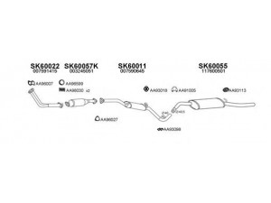 VENEPORTE 600013 išmetimo sistema 
 Išmetimo sistema -> Išmetimo sistema, visa