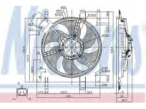 NISSENS 85028 ventiliatorius, radiatoriaus 
 Aušinimo sistema -> Oro aušinimas
1025530, 1031104, 1035249, 1088844