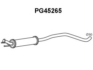 VENEPORTE PG45265 priekinis duslintuvas 
 Išmetimo sistema -> Duslintuvas
1717QX