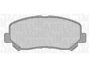 MAGNETI MARELLI 363916060804 stabdžių trinkelių rinkinys, diskinis stabdys