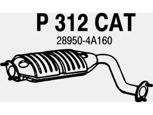 FENNO P312CAT katalizatoriaus keitiklis 
 Išmetimo sistema -> Katalizatoriaus keitiklis
BM80201H, 28520-02620