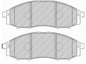 FERODO FSL1745 stabdžių trinkelių rinkinys, diskinis stabdys 
 Techninės priežiūros dalys -> Papildomas remontas
41060VK190, D1060VK190